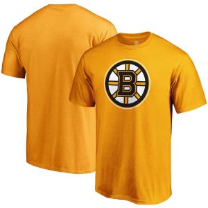 Boston Bruins Team Primary Logo T-Shirt – Gold