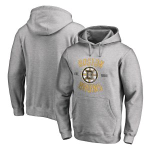 Boston Bruins Heritage Pullover Hoodie – Ash