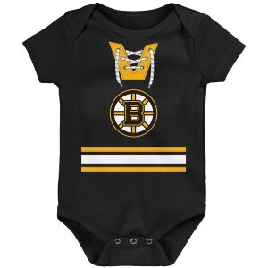 Boston Bruins Newborn & Infant Jersey Bodysuit – Black