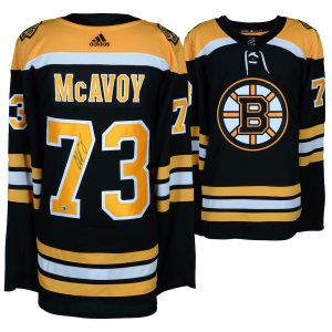 Charlie McAvoy Boston Bruins Fanatics Authentic Autographed Black Adidas Authentic Jersey