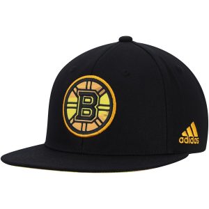 Men’s Boston Bruins adidas Black Neon Brush Snapback Adjustable Hat