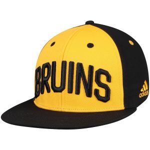 Men’s Boston Bruins adidas Gold/Black Sport Large Team Snapback Hat