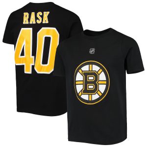 Tuukka Rask Boston Bruins Youth Player Name & Number T-Shirt – Black